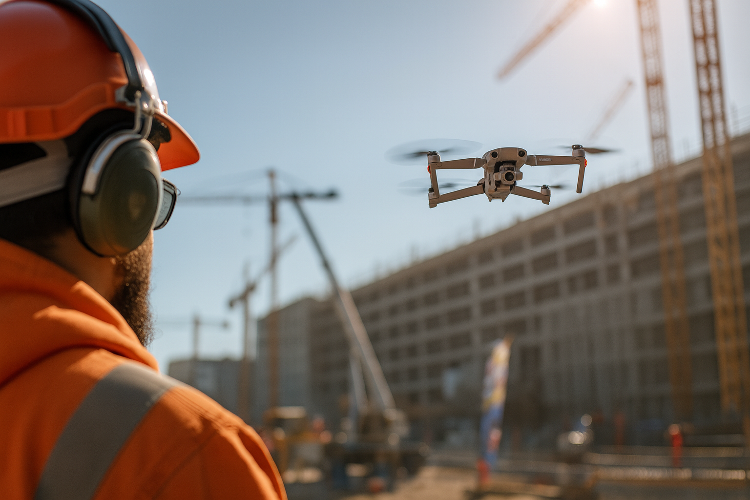 Construction site aerial survey